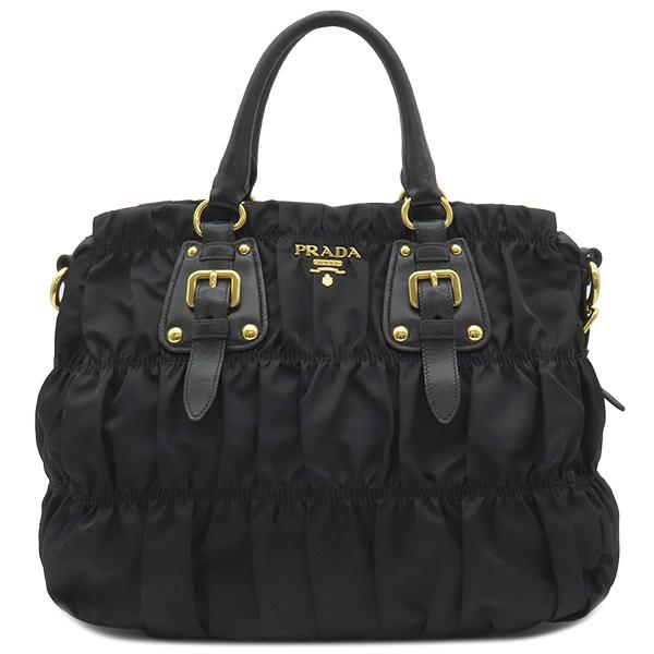 プラダPRADA 2WAY バッグナッパゴーフル 黒ショルダーバックBN1336 プラダPRADA 2WAY バッグナッパゴーフル 黒ショルダーバックBN1336