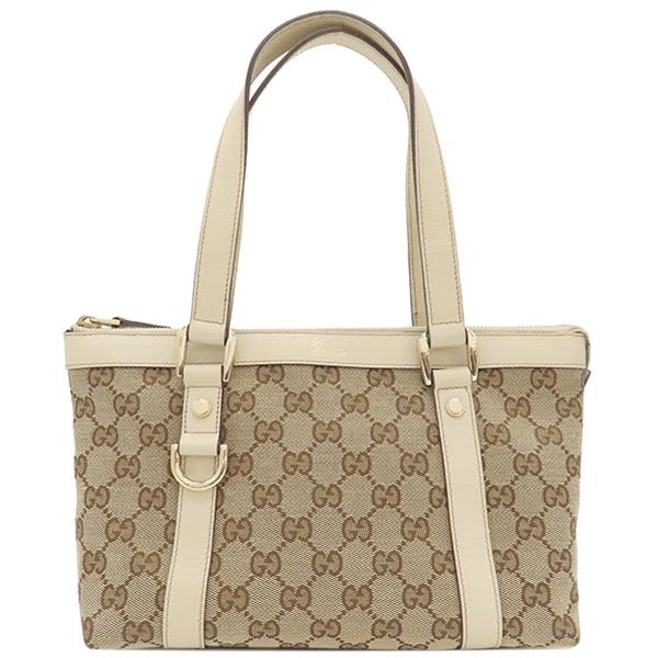 GUCCI ベージュ ブラック ハンドバッグ 楽天市場】【美品】 グッチ トートバッグ GG スプリーム レザー