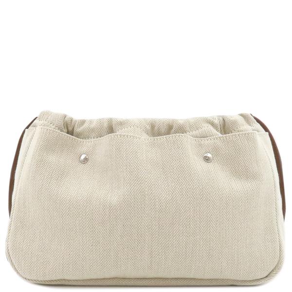 ⭐️美品⭐️HERMES エルメス フールトゥ ペンケース ポーチ バイカラー HERMES エルメス ポーチ フールビ25 トワルシェブロン ベージュ