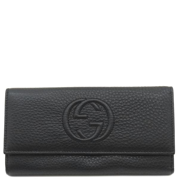 グッチ GUCCI 長財布 SOHO ソーホー ブラック GUCCI グッチ 長財布 ソーホー インターロッキング ウォレット