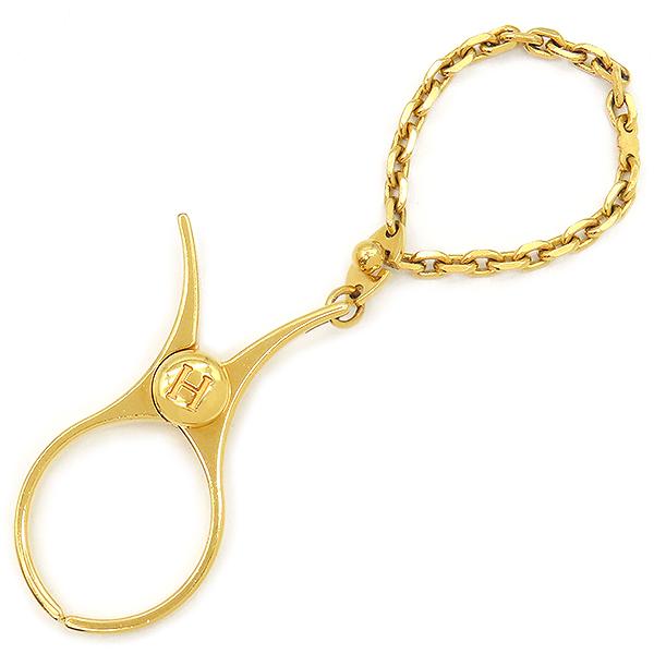 HERMES エルメス　フィル― グローブホルダー ゴールド　手袋ホルダー HERMES エルメス グローブホルダー 手袋ホルダー フィル― GP