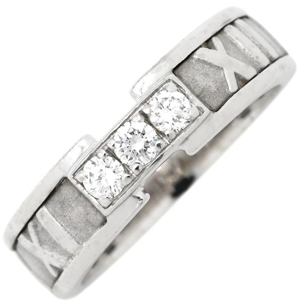 TIFFANY&Co. ティファニー リング 指輪 アトラス 3Pダイヤ K18WG