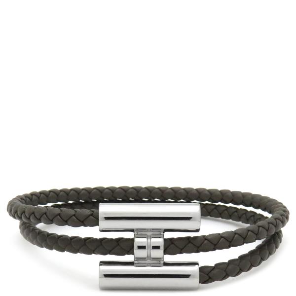 HERMES（エルメス） ブレスレット トゥルニ トレッセ メタル グレー