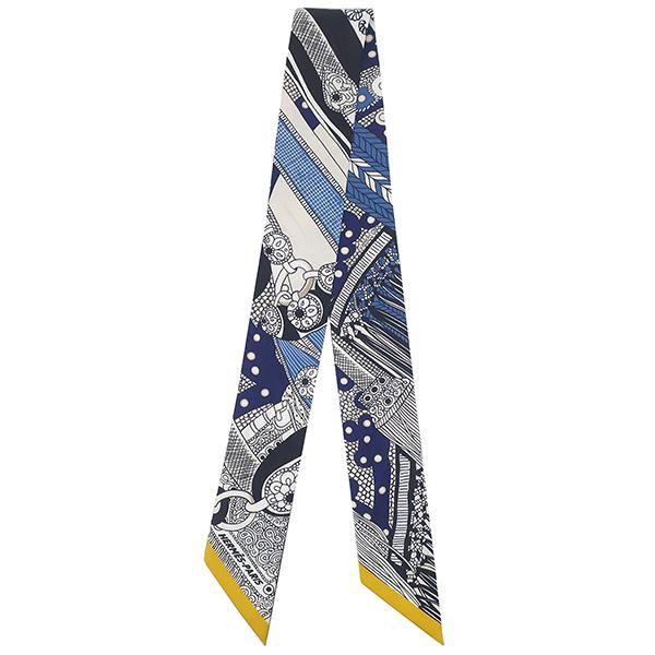HERMES エルメス スカーフ ツイリー シルク ブルー 【SELLE DE