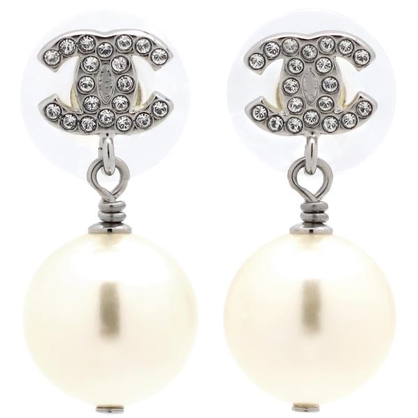 CHANEL CCロゴ スタッド ピアス パール シャネル レアモデル 美品 CHANEL シャネル ピアス ABD478 B16782 レディース ココマーク
