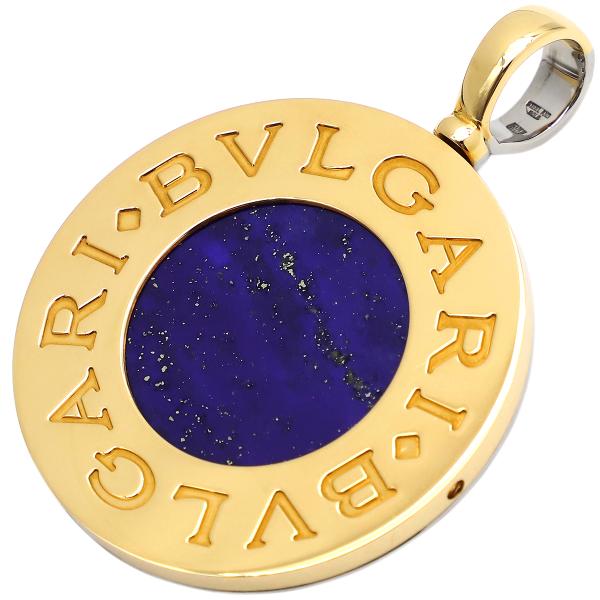 ♥️ブルガリ 黒い円形ペンダント ルビー付き BVLGARI ブルガリ ペンダントトップ ブルガリブルガリ K18YG