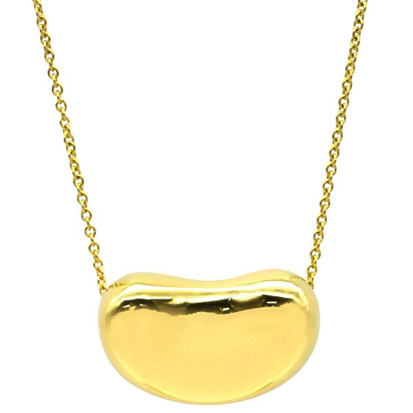 750(K18)ビーン型 ネックレス TIFFANY&Co. ティファニー ネックレス ビーン デザイン