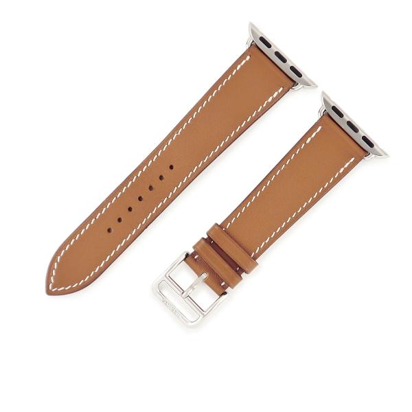 HERMES エルメス　腕時計　純正　ベルト　17mm用　ブラウン　レザー □C HERMES（エルメス） 純正 アップルウォッチ 38 40 41 mm用 新品同様