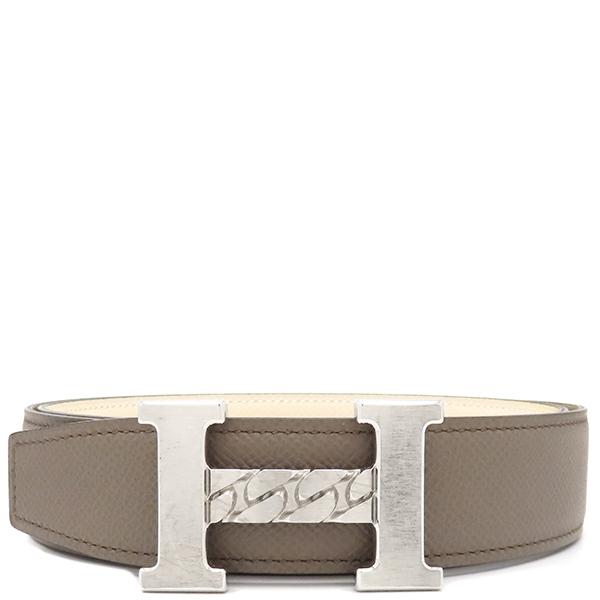エルメス Hベルト ホワイト レザー HERMES♡レザーベルト ホワイト/ブラック