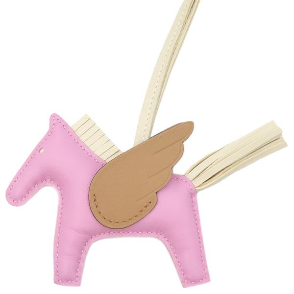 エルメス　ペガサス pm ピンク HERMES エルメス バッグチャーム ロデオPM ペガサス マルチ