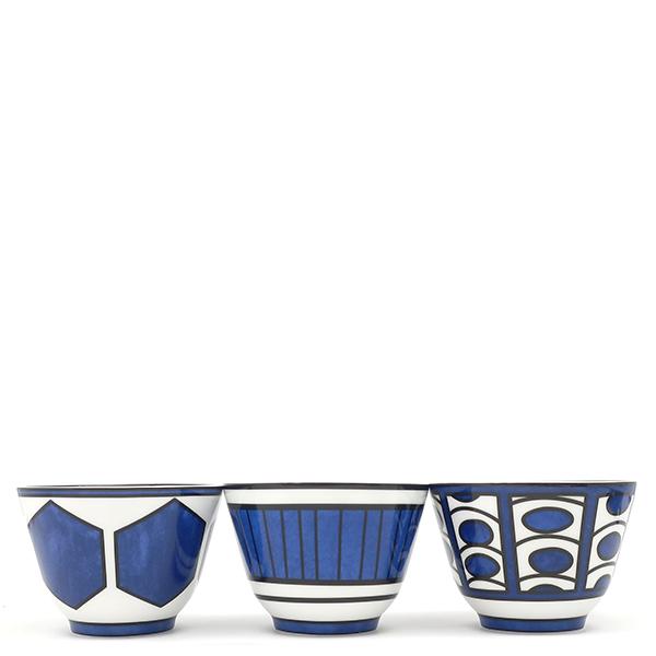HERMES（エルメス） 食器 ボウル 3点セット 磁器 ブルー ブルーX