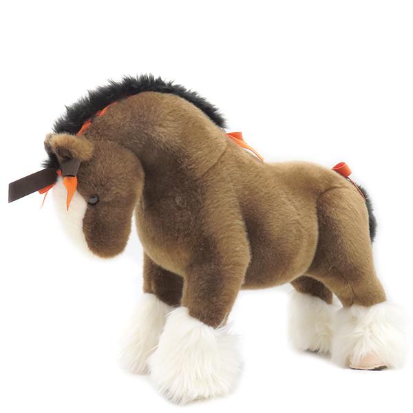 HERMES エルメス ぬいぐるみ エルミー PM アクリル ブラウン 茶 馬  