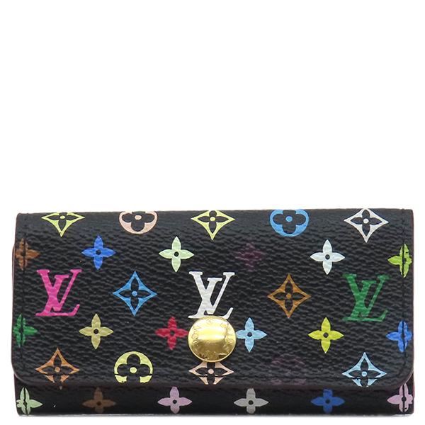 ルイヴィトンミュルティクレ4　 キーケース マルチカラー 黒 LOUIS VUITTON ルイヴィトン キーケース ミュルティクレ4