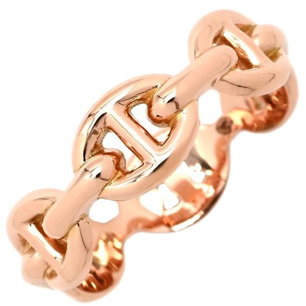 HERMES エルメス リング 指輪 シェーヌダンクル アンシェネ PM K18PG