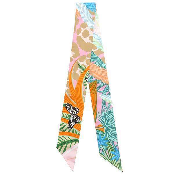 HERMES エルメス スカーフ ツイリー シルク マルチカラー 【JAGUAR  