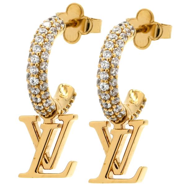 ルイヴィトン ピアス・LV アイコニック 片耳 LVイニシャル GPゴールド ルイヴィトン ピアス・LV アイコニック 片耳 LVイニシャル GP