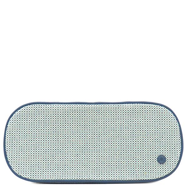 HERMES エルメス ポーチ エスカル コットン ブルー コスメポーチ  