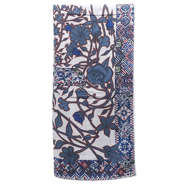 HERMES（エルメス） ストール カレ140 カレジェアン カシミヤ ブルー