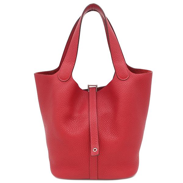 HERMES エルメス ピコタンロックMM トリヨンクレマンス 赤 ハンドバッグ レディース HERMES（エルメス） ハンドバッグ ピコタンロックMM トリヨン