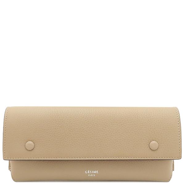 CELINE（セリーヌ） メガネケース バイカラー レザー ベージュ レッド