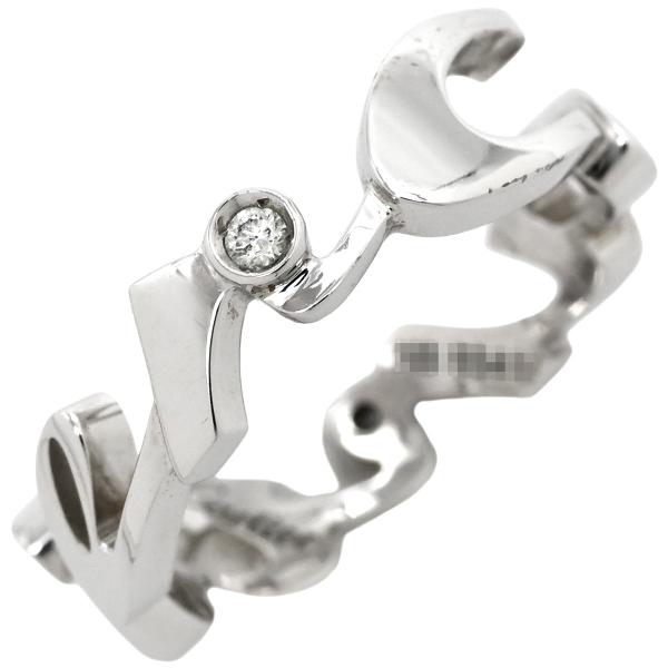 CartierカルティエK18WGシグネチャーリング13号18金ホワイトゴールド Cartier（カルティエ） 指輪 レディース 18金 シグネチャー K18WG