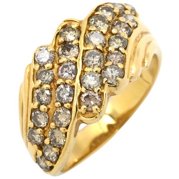 リング 指輪 ダイヤモンド 1.14ct ゴールド イエローゴールド K18YG 
