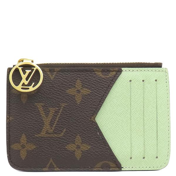 美品✨ルイヴィトン モノグラム フラグメントケース ポルトカルト ロミー ブルー LOUIS VUITTON（ルイ・ヴィトン） カードケース ポルトカルト ロミー
