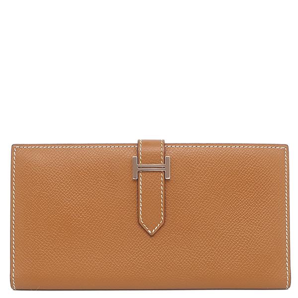 HERMES（エルメス） 長財布 ベアンクラシック ヴォーエプソン ブラウン