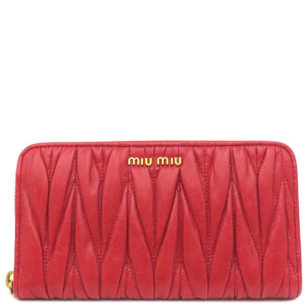 ✨新品未使用✨　miumiu 長財布　マテラッセ　ラウンド miu miu（ミュウミュウ） 長財布 マテラッセ ラウンドファスナー