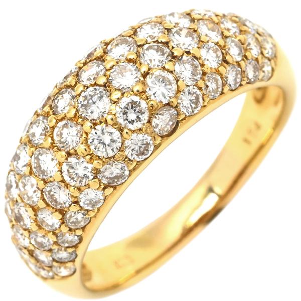 h*止様 指輪　ホワイトゴールド　au750（K18）刻印あり5g K18 カラーゴールドリング〕K18 リング シャンパンゴールド (幅約2.8mm