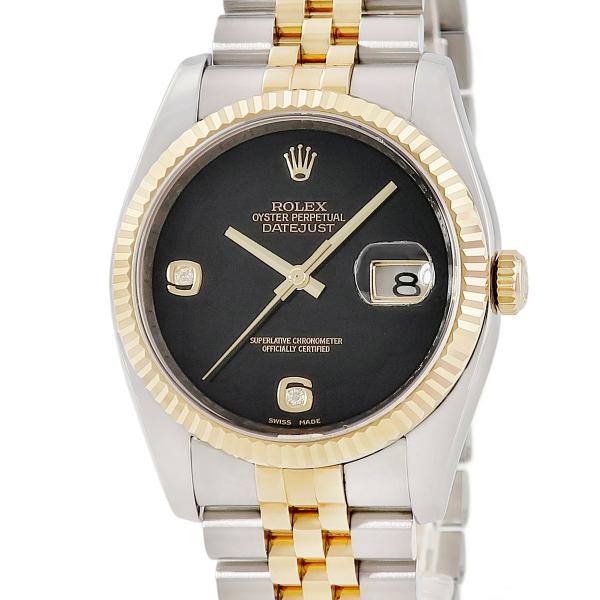 デイトジャスト 【3年保証】 ロレックス 36 116233 2BR V番 K18YG×SS