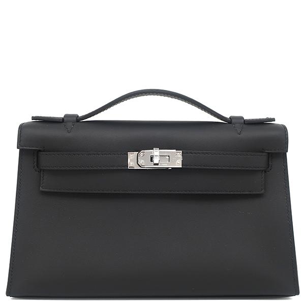 Kelly エルメス ハンドバッグ ポシェットケリー スイフト ブラック
