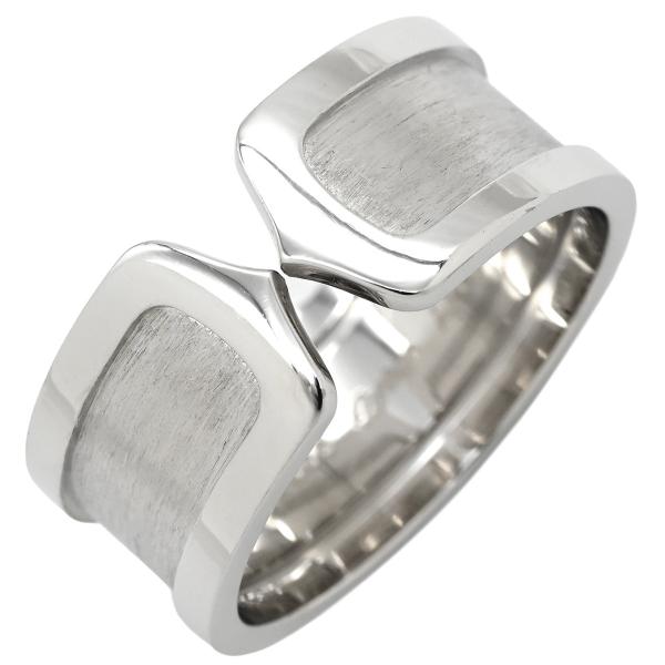 C DE CARTIER カルティエ リング 指輪 C2リング LM シルバー #64(JP24