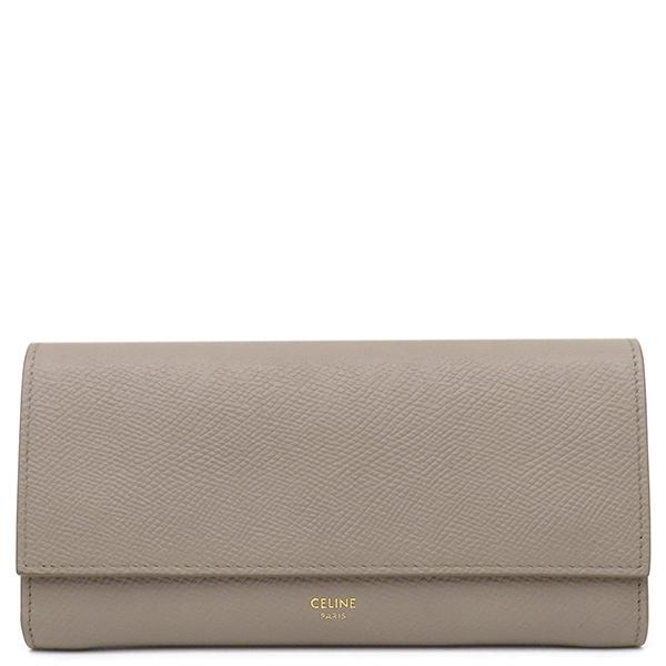 CELINE（セリーヌ） 二つ折り財布 ラージフラップ ウォレット カーフ