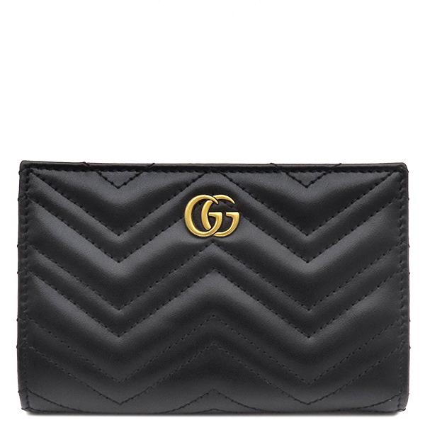 GG グッチ 二つ折り財布 ダブルG カードケースウォレット レザー