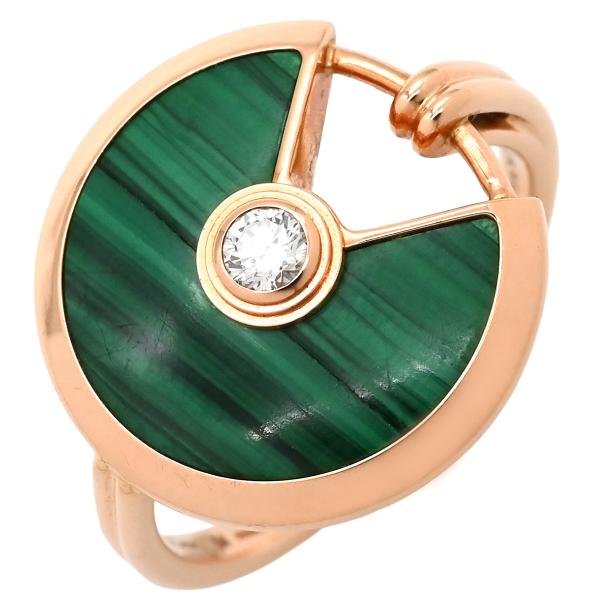 Cartier リング 54サイズ AU 750 ダイヤモンド装飾 Cartier リング 54サイズ AU 750 ダイヤモンド装飾 Cartier リング 54