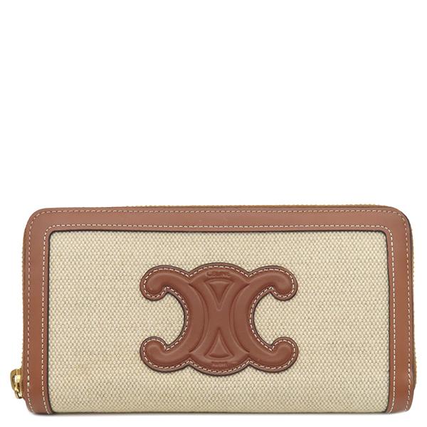 CELINE（セリーヌ） 長財布 トリオンフ ジップ ウォレット キャンバス