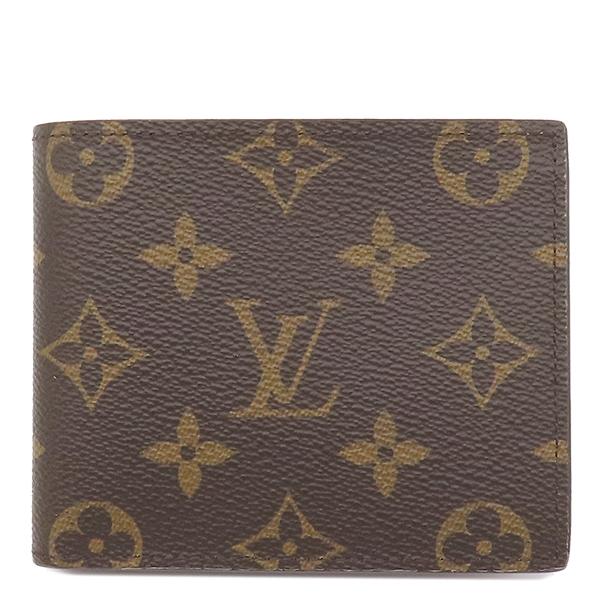 【極美品】ルイヴィトン モノグラム 二つ折り財布 マルコ 男女兼用 イニシャル無 LOUIS VUITTON（ルイ・ヴィトン） 二つ折り財布 モノグラム マルコ NM