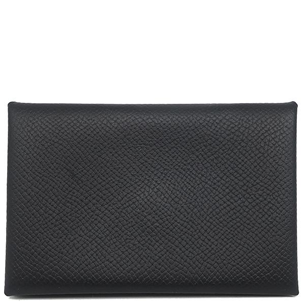 エルメス カルヴィ カードケース ケース ブラック ヴォーエプソン レディース HERMES 【中古】 HERMES（エルメス） カードケース カルヴィ ヴォーエプソン ブラック