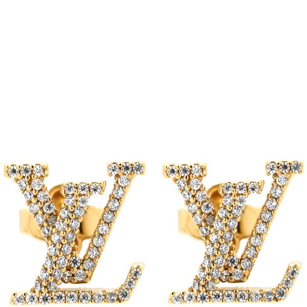 LOUIS VUITTON（ルイ・ヴィトン） ピアス LV アイコニック ストラス GP