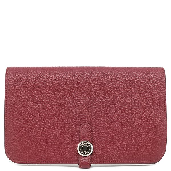 HERMES（エルメス） 長財布 ドゴン ドゴンGM トゴ レッド ルビー 赤 