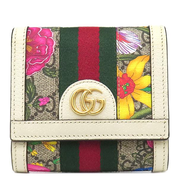 M*U様 オフィディア GGスプリーム 二つ折り財布 ダブルG グッチ 二つ折り財布 GGスプリーム オフィディア GG フローラ