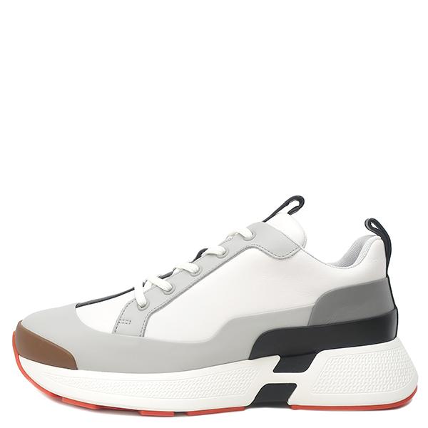 HERMES（エルメス） スニーカー ヒューゴ カーフ グレー グレーX