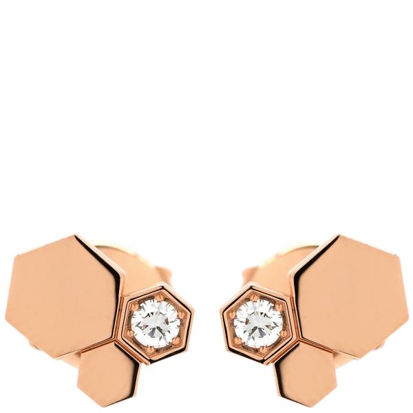 CHAUMET（ショーメ） ピアス ビー ドゥ ダイヤ ゴールド ピンク