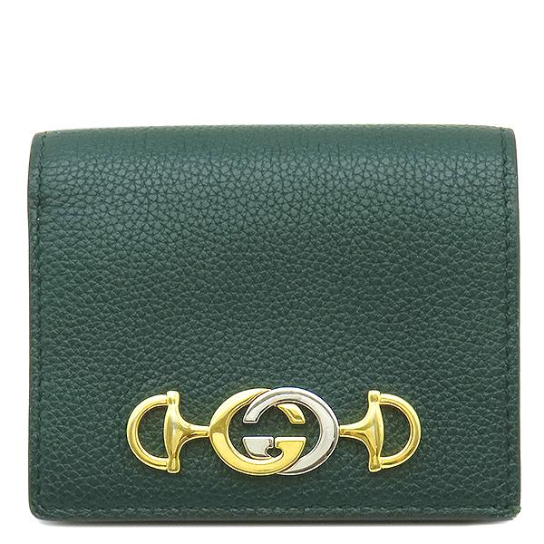 GUCCI　２つ折り財布　ズゥミ　チェーンウォレット　グリーン　グッチ GUCCI（グッチ） 二つ折り財布 ズゥミ ズゥミ ミニ チェーンウォレット