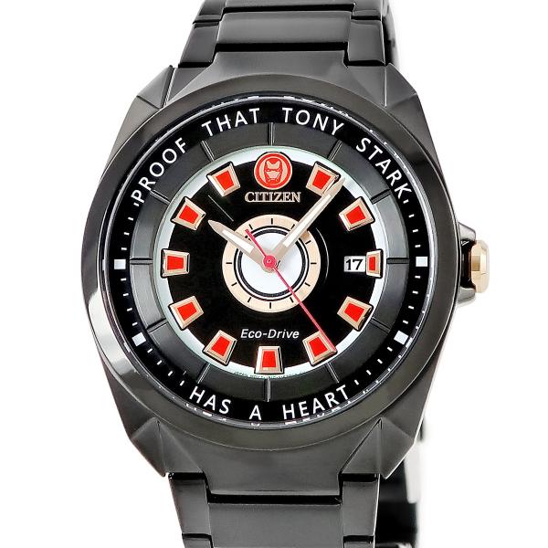 シチズン エコドライブ トニー スターク I LOVE YOU 3000 AW1019-52W 未使用 アイアンマン コラボ クオーツ メンズ 腕時計 CITIZEN（シチズン） 【3年保証】 エコドライブ トニー スターク I
