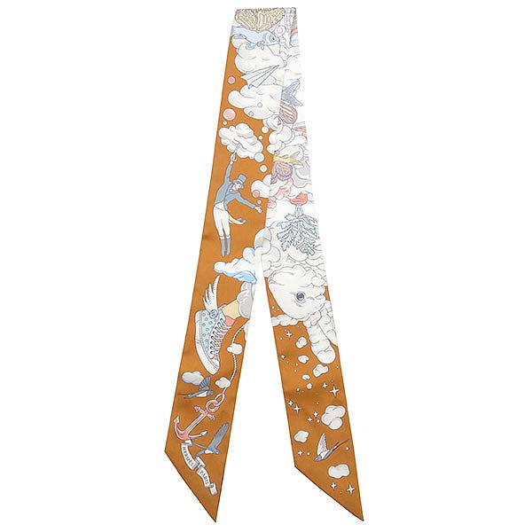 HERMES（エルメス） スカーフ ツイリー ツイリー シルク ブラウン