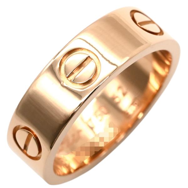 Cartier ラブリング　K18ピンクゴールドマルチカラー　52 LOVE（Cartier） 新品同様 カルティエ ラブリング 指輪 マルチカラー
