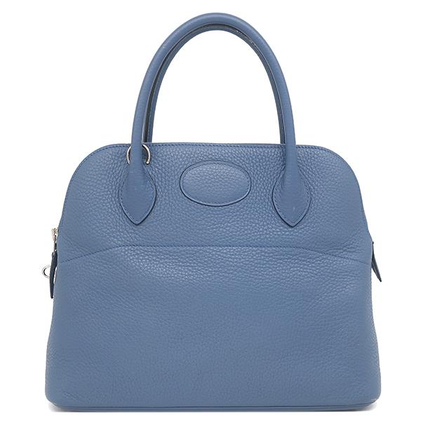 エルメス HERMES 2WAYバッグ ボリード31 トリヨンクレマンス ブルーブライトン シルバー金具 青 ショルダー  C刻印 【保存袋】【中古】 ボリード エルメス 2WAYバッグ ボリード31 トリヨンクレマンス ブルー