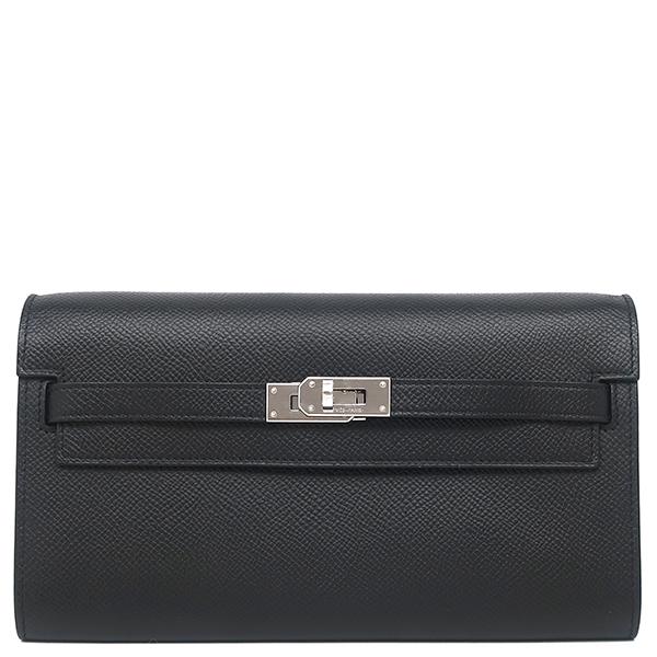 エルメス HERMES ケリーウォレットトゥーゴー ケリーウォレット トゥーゴー 財布 長財布 ロングウォレット エプソン ノワール Noir ブラック Black 黒 ゴールド ヴォーエプソン HERMES（エルメス） 長財布 ケリーウォレット ケリーウォレット ロング
